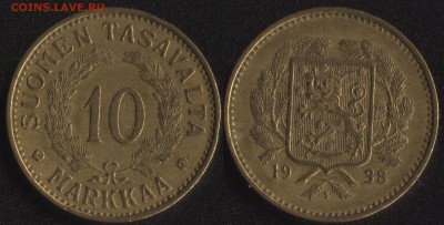 Финляндия 10 марок 1938 до 22:00мск 22.01.17 - Финляндия 10 марок 1938