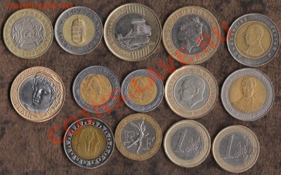 14 биметаллических монет до 28.01.2011 - 14 биметаллов