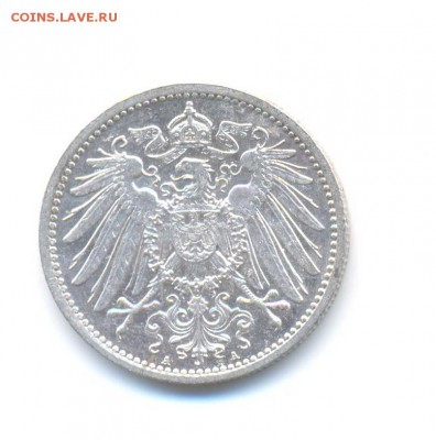 ФИКС. Ag. Германия 1 марка 1915 А. до 24.01 22:00 - 11
