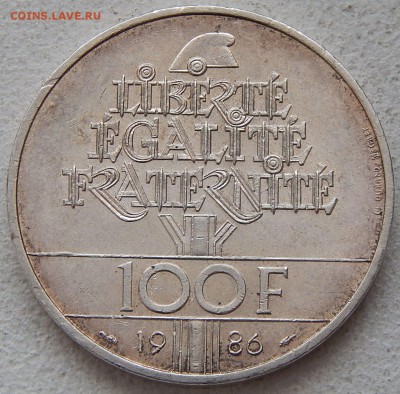 Франция 100 франков 1986 Статуя Свободы, до 25.01. в 22:00 М - 3887.JPG