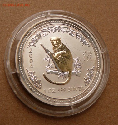 1$ 2004 Австралия, Обезьяна, позолота до 19.01 (чт) 22-10М - 52 (1).JPG