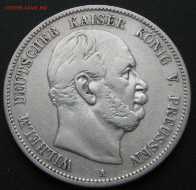 Пруссия 5 марок 1874 - аверс