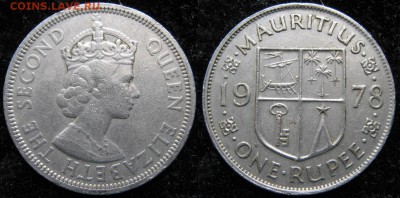 Брит Маврикий 1 рупия 1978: до 25-01-17 в 22:00 - Брит Маврикий 1 рупия 1978    163-ас-3133