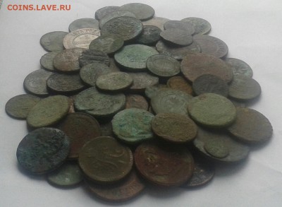 75 МЕДНЫХ МОНЕТ на чистку и опыты. до 22.01.17г в 22.00.мск - 20170119_102807-1