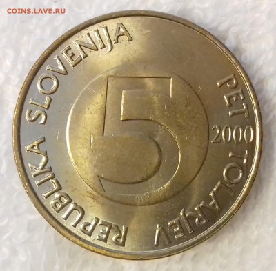 22-00 - СЛОВЕНИЯ 5 толаров 2000 20170119_145202-1