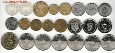 Иностранные и российские жетоны метро, игровые и пр. - Жетоны доп