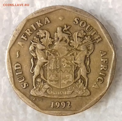 ЮАР 50 центов 1992 Стрелиция до 24 янв. 22-00 мск - ЮАР 50 центов 1992 20170120_164437