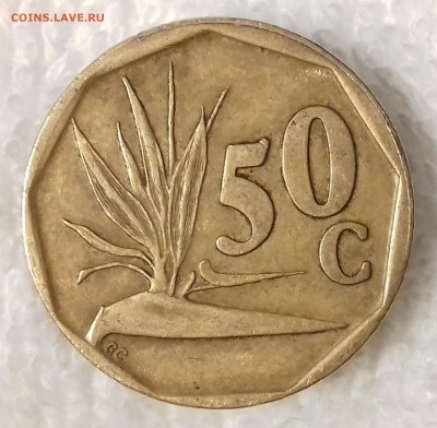 ЮАР 50 центов 1992 Стрелиция до 24 янв. 22-00 мск - ЮАР 50 центов 1992 20170120_164402