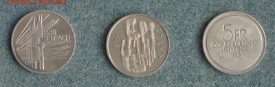 5 франков 1981, 1983, 1986 Швейцария 23.01.17 в 22:00 - sui2