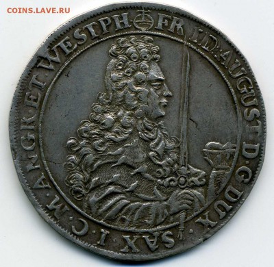 Талер 1696 г Саксония - хх212