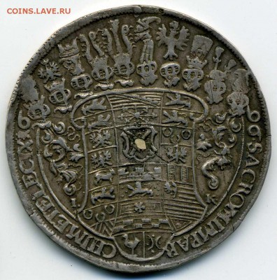 Талер 1696 г Саксония - хх215
