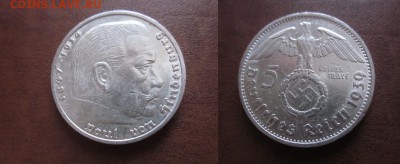 Третий рейх, редкие 5 М, 1939 Е. - IMG_9658.JPG