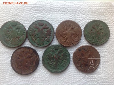 Денга 7 шт.  1734-1750г окончание 22.01.2017г - image