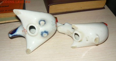Солонки Петушок и Голубка (курица, индюк) ЛФЗ 2 штуки - 788.JPG