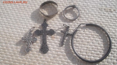 Серебро крестики, 2 кольца, 1 серьга - DSCF3797.JPG