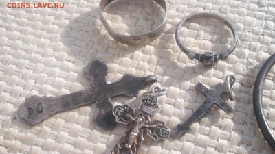 Серебро крестики, 2 кольца, 1 серьга - DSCF3800.JPG