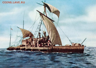 Монеты с Корабликами - kon-tiki-1947