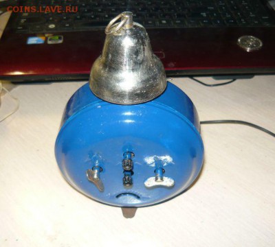 Часы будильник СССР Колокольчик Янтарь 4 камня - 713.JPG