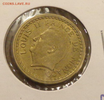 МОНАКО - 1 франк 1943 отличный до 29.01, 22.00 - Монако 1фр 1943 отличная1