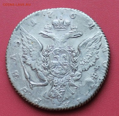 1 рубль 1764 года. Оценка - рубль 2