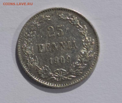 25 пенни 1909 г. До 26.01.2017 22.00 по МСК - 25-1909