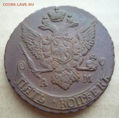 5 копеек 1795 г, ам.до 27.01 - 1795-4