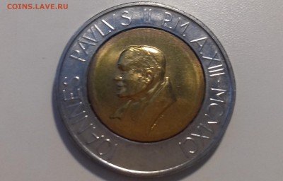 Ватикан, 500 лир (1991 г.) - 20160611_075847
