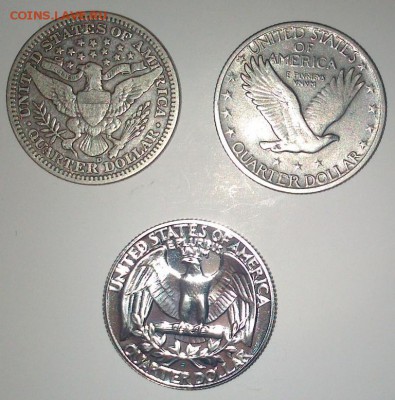 США 25 центов: 1914, 1924, 1964 До 30.01.2017 22-00 МСК - DSC_0078