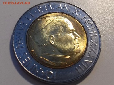 500 лир 1988,Ватикан - 20160611_0756551