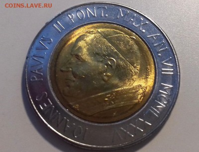 Ватикан, 500 лир (1985 г.) - 20160611_0758011