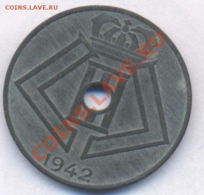 Бельгия 10 центов.1942 г. До  21.01.11 г. 20-00 МСК. - Бельгия 42 1