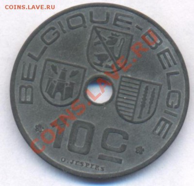 Бельгия 10 центов.1942 г. До  21.01.11 г. 20-00 МСК. - Бельгия 42
