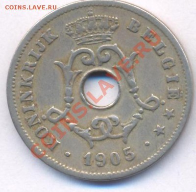 Бельгия 10 центов.1905 г. До  21.01.11 г. 20-00 МСК. - Бельгия 05