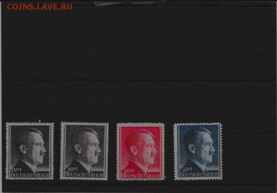 Третий Рейх 1944 портреты А.Гитлера MNH до 28.01.17 23:00 - 852