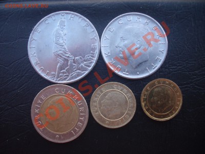 Турция 5 монет 1977-2009 до 21 01 11 в 21:00 МСК - иб2