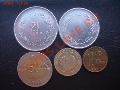 Турция 5 монет 1977-2009 до 21 01 11 в 21:00 МСК - иб1