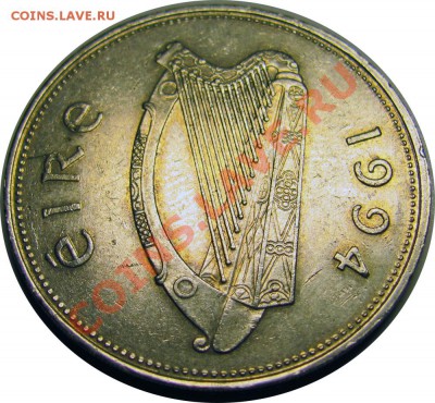 N70 Ирландия 1 фунт 1994 (олень) до 25.01 в 22°° - N70 Ireland 1994_2