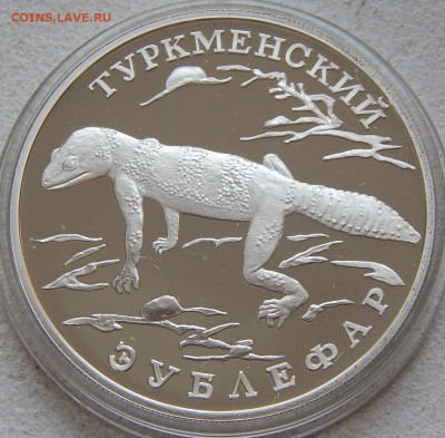 1 рубль 1996 Туркменский эублефар (Красная книга) до 31.01. - 5205.JPG