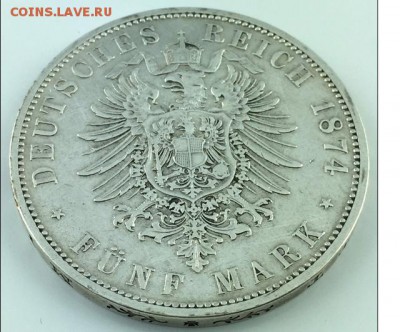Пруссия 5 марок 1874 - ek2.JPG