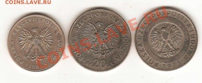 20 злотых.Польша.3 шт. 22.01. в 22-00. - 018-001