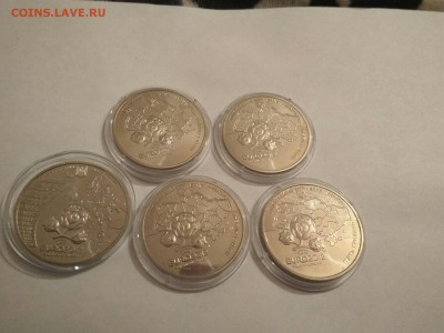Украина 5 грн евро 2012 5 штук ЧЕ по футболу - fGckO6xSaOY