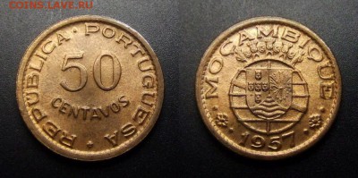 МОНЕТЫ МИРА 01-17 - Португ. Мозамбик – 50 сентаво (1957)