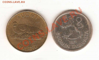 две монеты Финляндия. - 072-001