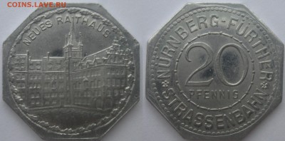 Транспортные нотгельды Нюрнберга-Фюрта. Краткий обзор. - Neues Rathaus