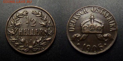 МОНЕТЫ МИРА 01-17 - Германская Восточная Африка – 0,5 геллера (1906) бронза