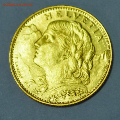 10 франков. Швейцария. 1915г. до 1.02 - 9 (2)