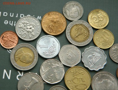 Лот иностранных монет 18 шт до 02,02 в 22-40 - ин5