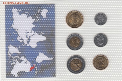 Набор Мексика. 6 монет. Запайка. До 1.02 22-00 - МЕКСИКА - Б