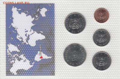 Набор Боливия. 5 монет. Запайка. До 1.02 22-00 - БОЛИВИЯ - Б