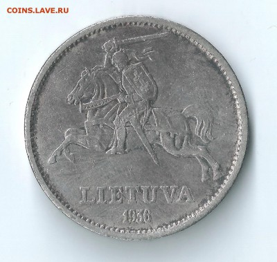 Литва 10 лит 1936 патина до 01.02.2017 22:00 - Литва-02